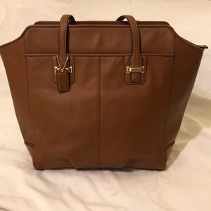 Coach Taylor Saddle Brown Leather N/S Tote